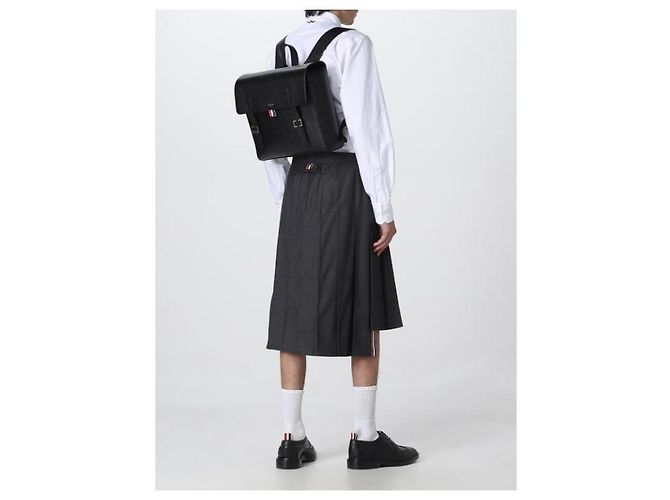 Thom Browne Book Bag aus Pebble-Leder - Ansicht 5