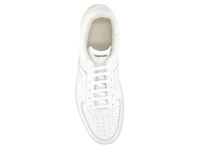 Tom Ford Leder-Sneaker Weiß - Ansicht 6