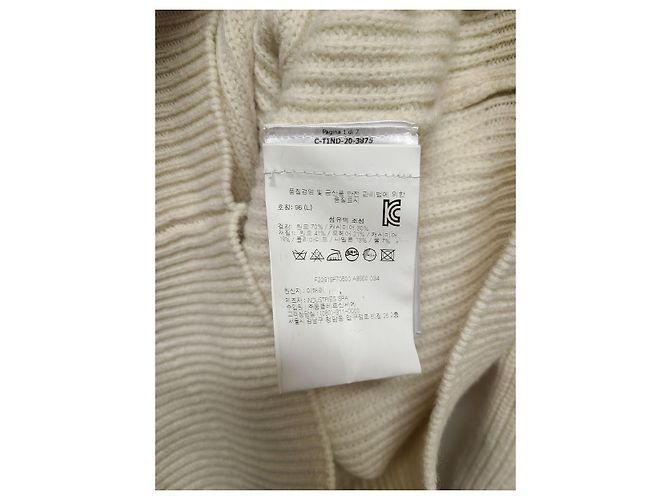 Moncler Strickpullover mit Rollkragen Logo Color Block Ivory Brown - Ansicht 5