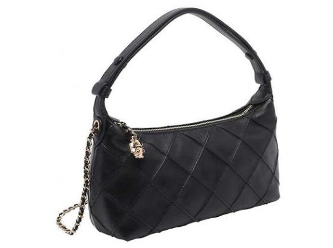 Tory Burch Fleming Pouch Bag Schwarz Lammleder - Ansicht 5