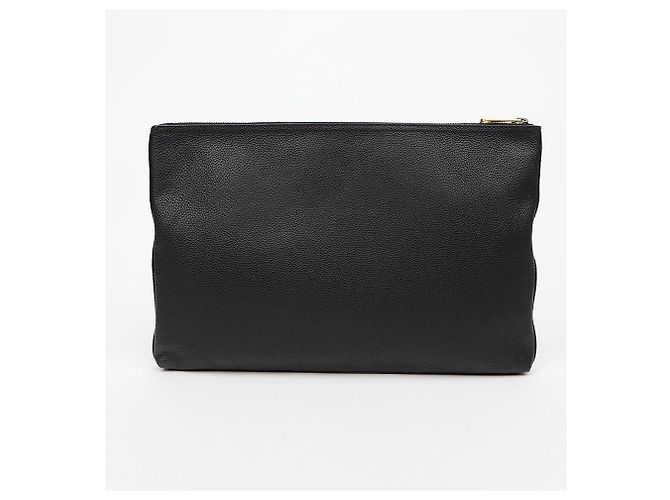 Gucci Pochette con stampa logo nera - vista 3