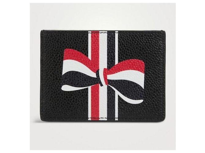 Tarjetero Thom Browne de piel negro - vista 4