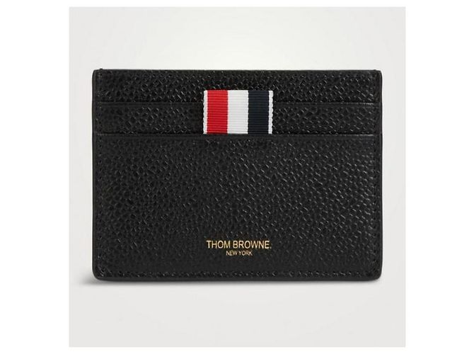Tarjetero Thom Browne de piel negro - vista 5