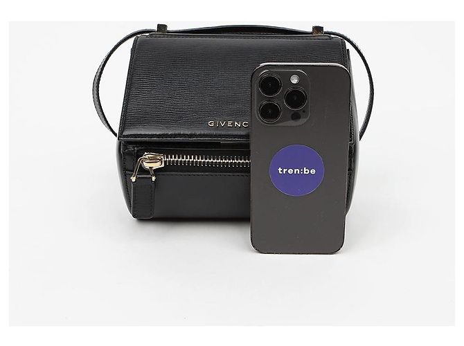 Givenchy Mini Borsa a Tracolla e Spalla Pandora Box in Pelle Nero - vista 11