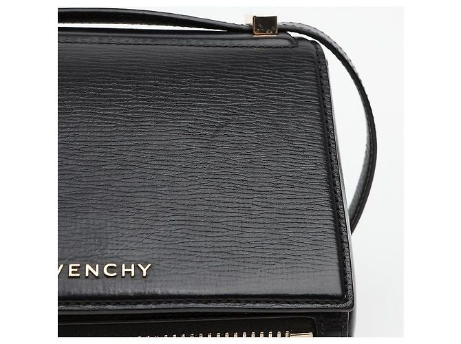 Givenchy Mini Borsa a Tracolla e Spalla Pandora Box in Pelle Nero - vista 4