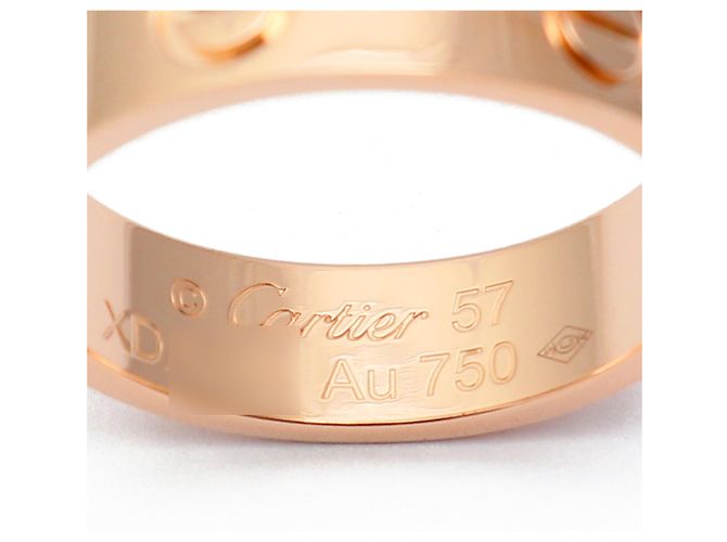 Cartier Anello Love Modello Classico Misura KS Oro Rosa - vista 13