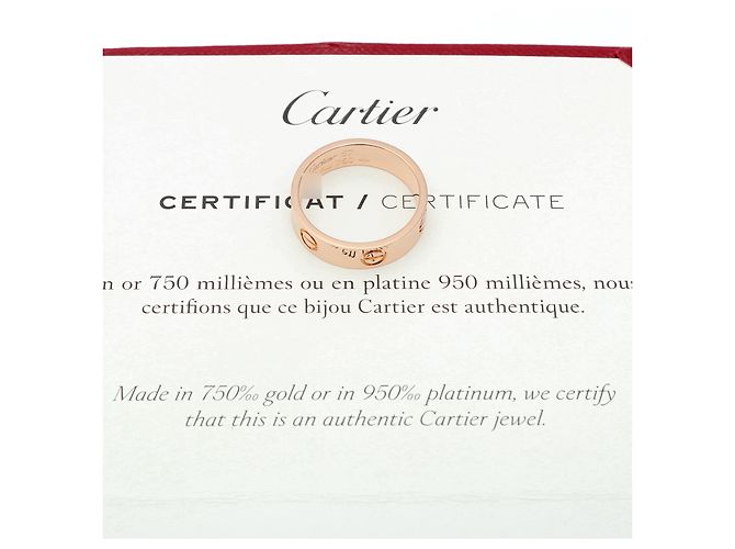 Cartier Anello Love Modello Classico Misura KS Oro Rosa - vista 4