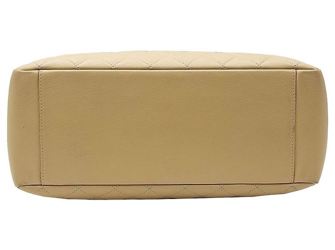 Chanel Borsa a tracolla con catena Caviar Skin Beige - vista 7