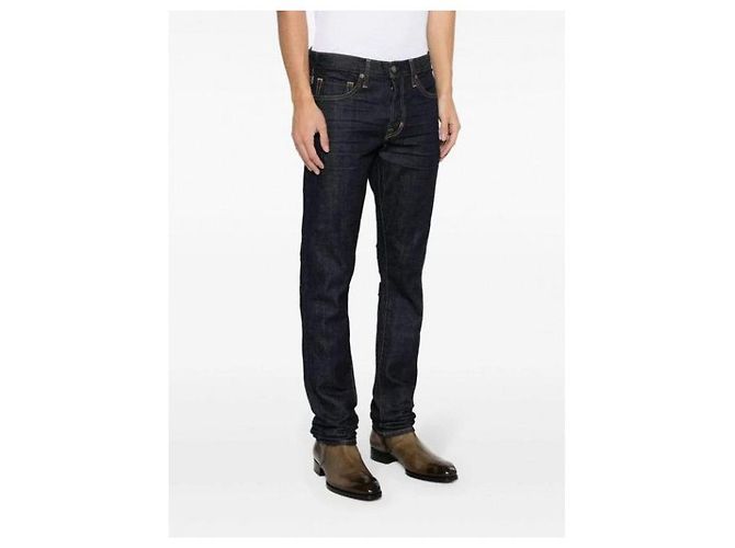 Tom Ford Jeans Slim Fit in Denim Blu - vista 5