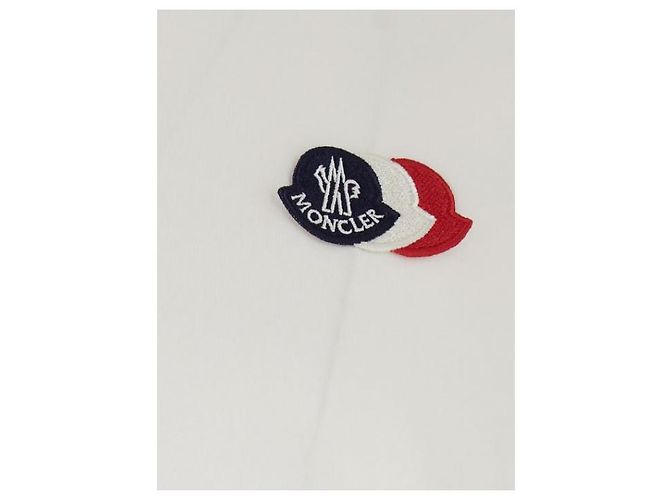 Moncler Baumwoll-T-Shirt mit gesticktem Logo - Ansicht 6