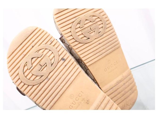 Gucci Canvas Double Strap Sandals - view 13