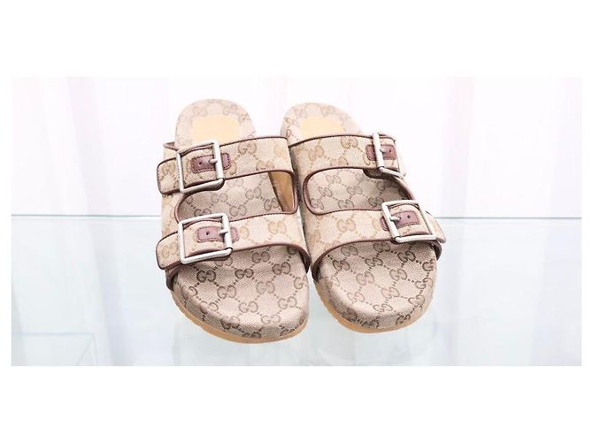 Gucci Canvas Double Strap Sandals - view 2