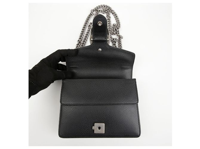 Gucci Mini borsa Dionysus in pelle nera - vista 11