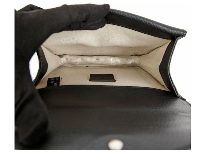 Gucci Mini borsa Dionysus in pelle nera - vista 12