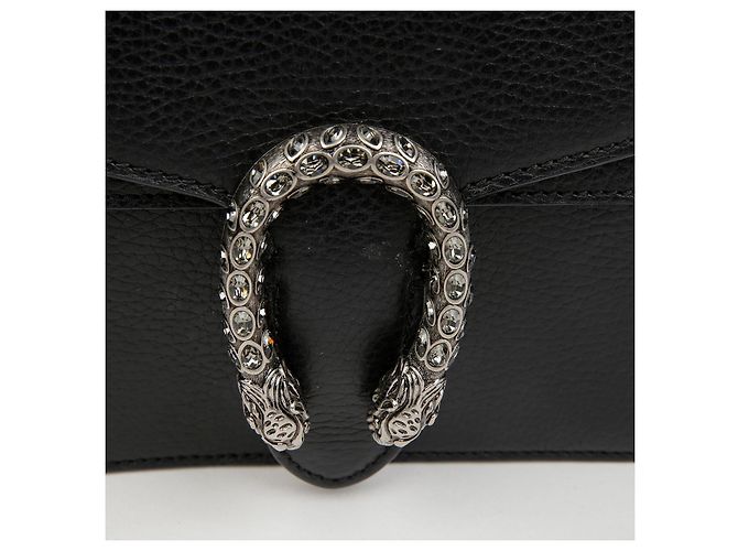 Gucci Mini borsa Dionysus in pelle nera - vista 3