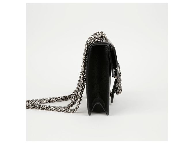 Gucci Mini borsa Dionysus in pelle nera - vista 6