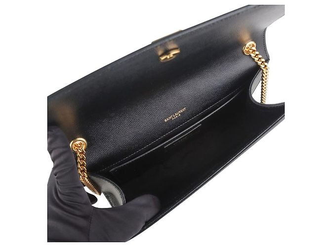 Autre Marque Borsa Satchel Kate Monogram Oro - vista 7