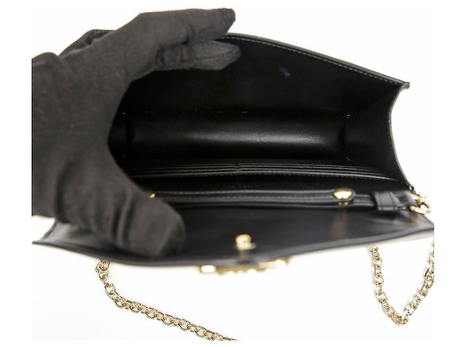 Céline Portafoglio con catena Triope Black - vista 11