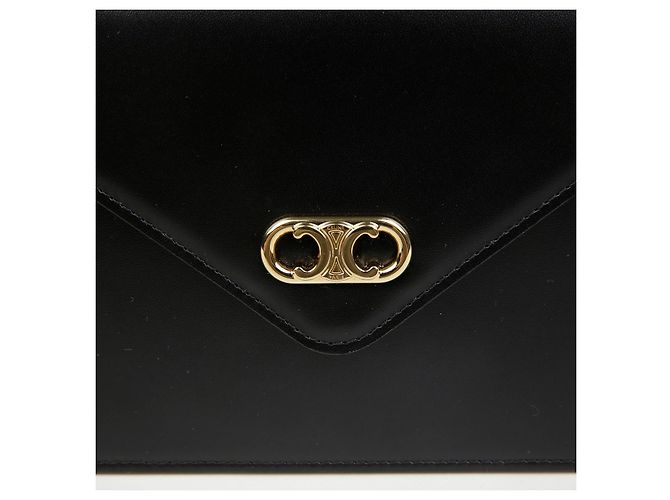 Céline Portafoglio con catena Triope Black - vista 3