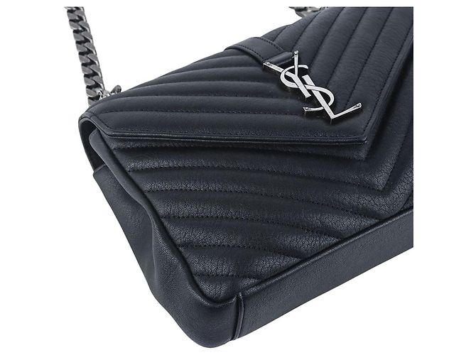 Autre Marque Bolsa de Ombro Chevron College Medium Silver - vista 5