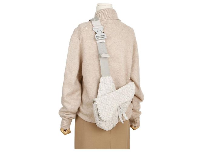 Dior Borsa a tracolla Oblique Saddle Beige - vista 11
