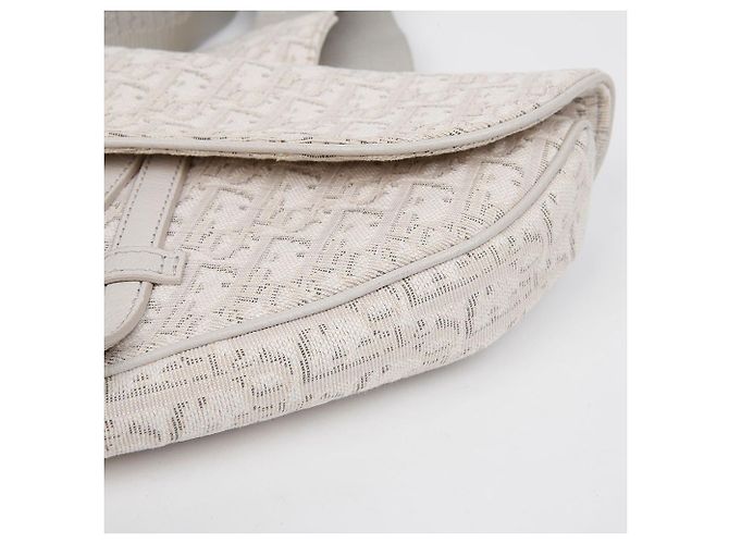 Dior Borsa a tracolla Oblique Saddle Beige - vista 7