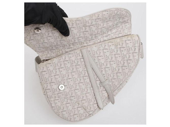 Dior Borsa a tracolla Oblique Saddle Beige - vista 9