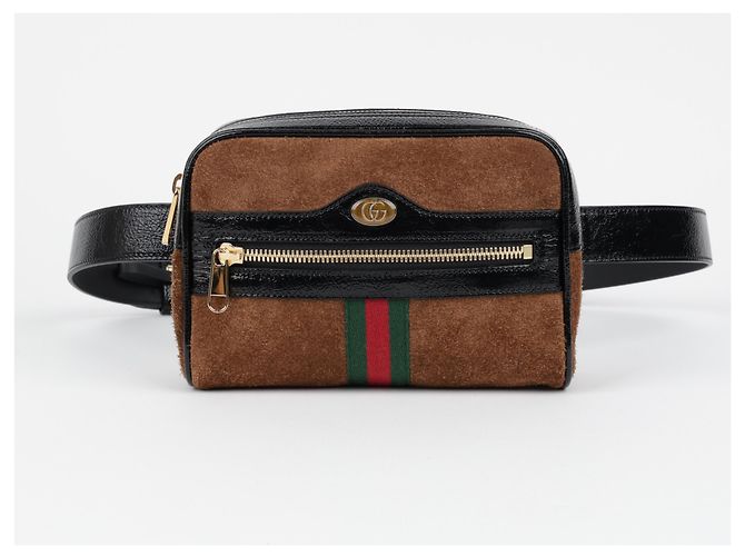 Gucci Ophidia Gürteltasche braunes Wildleder - Ansicht 2