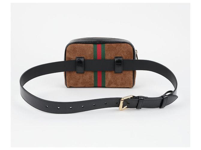 Gucci Ophidia Gürteltasche braunes Wildleder - Ansicht 4