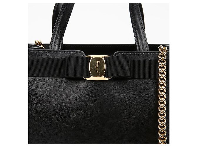 Salvatore Ferragamo Sac à main moyen avec poignée noire - vue 2