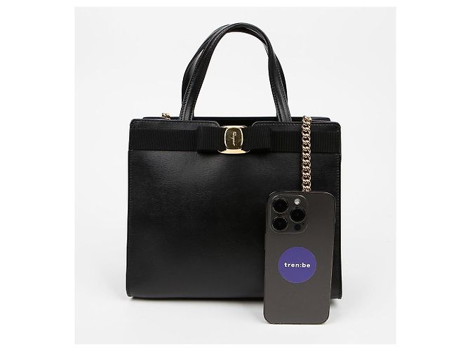 Salvatore Ferragamo Sac à main moyen avec poignée noire - vue 7