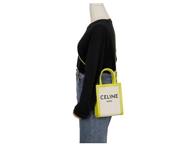 Céline Borsa a tracolla Mini Tote Vertical Cabas - vista 8
