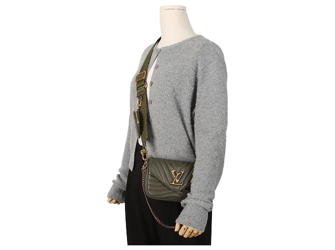Louis Vuitton Borsa a tracolla Multi Pochette New Wave Khaki - vista 13