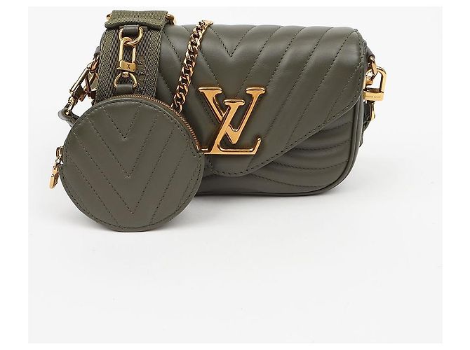 Louis Vuitton Borsa a tracolla Multi Pochette New Wave Khaki - vista 2