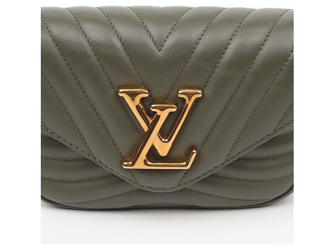 Louis Vuitton Borsa a tracolla Multi Pochette New Wave Khaki - vista 3