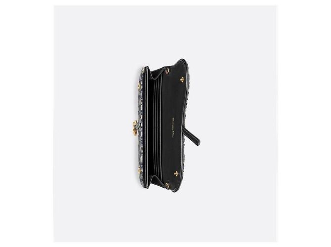 Dior Piccola Pochette a Catena Blue Oblique Jacquard - vista 3