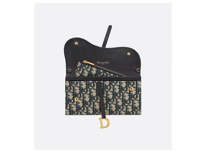 Dior Piccola Pochette a Catena Blue Oblique Jacquard - vista 7