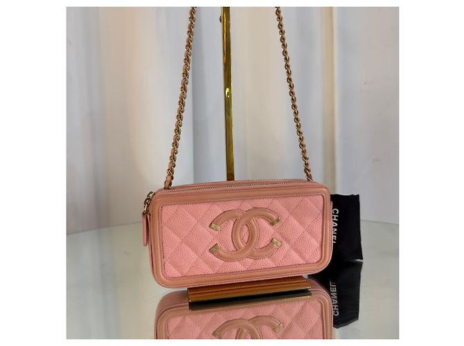 Chanel Borsa a tracolla con catena filigrana - vista 2