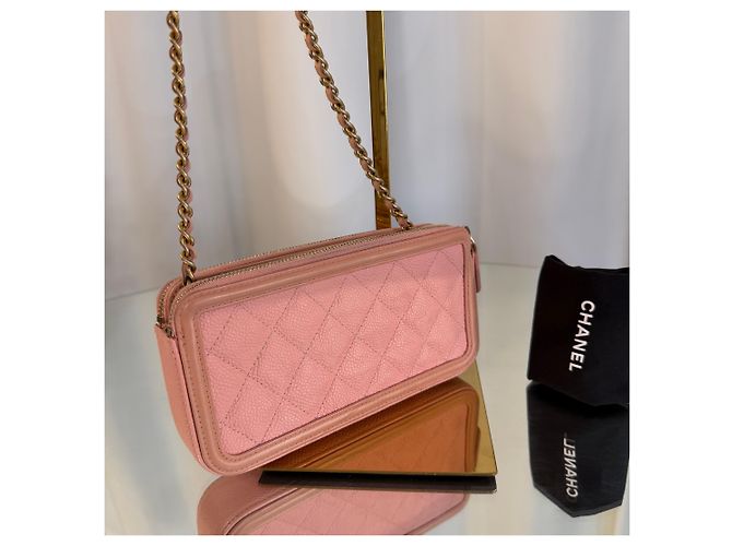 Chanel Borsa a tracolla con catena filigrana - vista 5