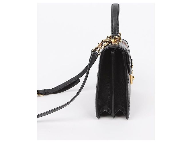 Gucci Bolso de Hombro y Asa Superior Ophidia Pequeño Negro - vista 5