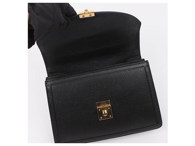 Gucci Bolso de Hombro y Asa Superior Ophidia Pequeño Negro - vista 8