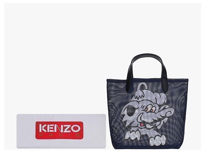 Kenzo Petit sac cabas en mesh VERDY Elephant - vue 10
