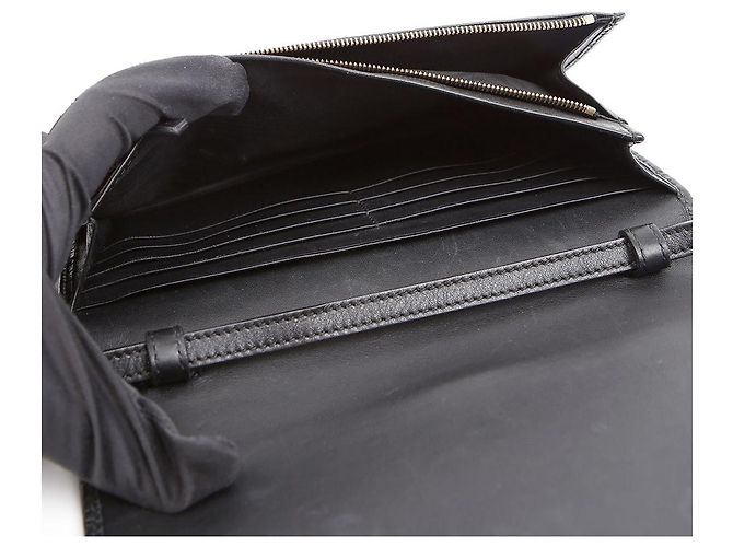 Gucci Borsa a Tracolla Mini Leather Microshima Nera - vista 11