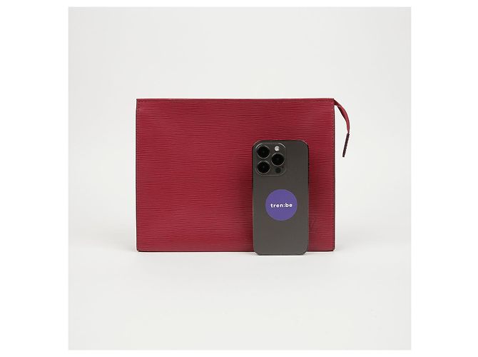 Louis Vuitton Necessaire in pelle Epi Fuchsia - vista 12
