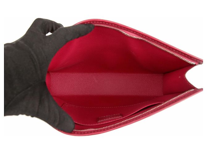 Louis Vuitton Necessaire in pelle Epi Fuchsia - vista 13