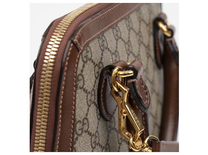 Gucci mala Horsebit Small Top Handle castanha - vista 13