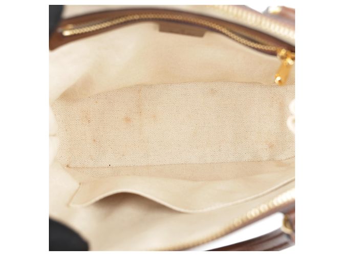 Gucci mala Horsebit Small Top Handle castanha - vista 15