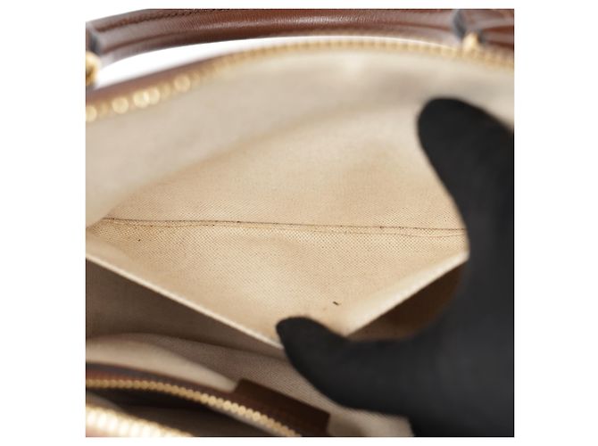 Gucci mala Horsebit Small Top Handle castanha - vista 16
