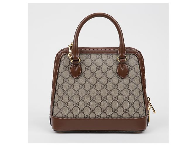Gucci mala Horsebit Small Top Handle castanha - vista 4