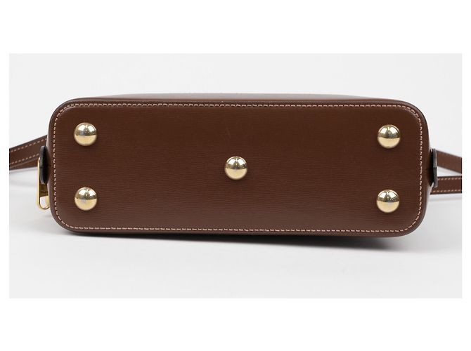 Gucci mala Horsebit Small Top Handle castanha - vista 7
